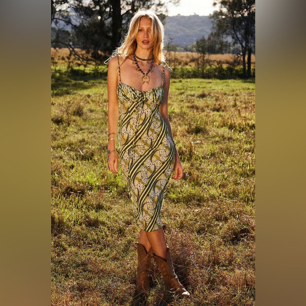 Chasing Unicorns Just Dropped In Embroidered Midi
Dress